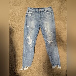 Judy Blue Paint Splatter Jeans Size 15/32